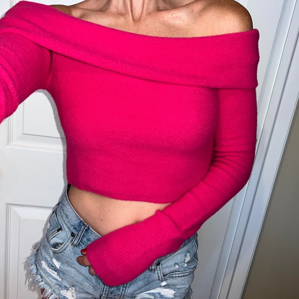 Free People πΊ Off The Shoulder Sweater - Picture 13 of 13